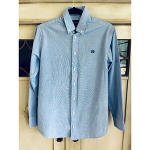 VGUC Black Label Ralph Lauren Boy's Shirt Size 18 Blue Button Up Preppy